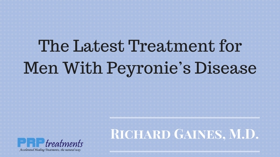 The Latest Treatment for Men With Peyronie’s Disease